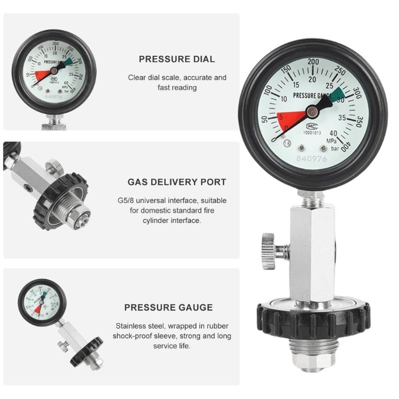 Upgraded Pressures Gauges Replacement Diving Pressures Gauges Diving Cylinder for Diving Equipment