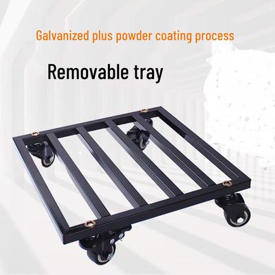 Universeller beweglicher Untersetzer aus Schmiedeeisen für Topfpflanzen - Schildkrötenwagen-Rollständer