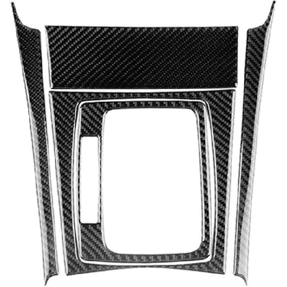 For Mercedes-Benz C-Class W204 2007-2013 Real Soft Carbon Fiber Center Console Gear Shift Panel Surround Cover Trim Kit Car Interior Accessories