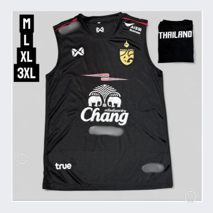 

Shirt Tank Top THAILAND National Football Soccer JERSEY Training Sleeveless Quick Dry Round Neck Polyester Uniform Elephant Logo Sport Outdoor Unisex M