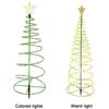 Christmas Tree Garden Decorative Lights Stars LED Solar Ground Light Solar Energy Lamp Coil Shape Sun Lamps