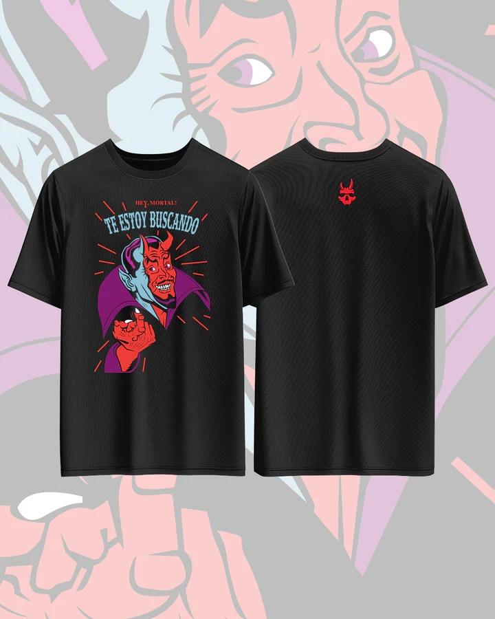 Devil Elements Printed Pure Cotton Tshirt for Men and Women Dark Style Short Sleeved Oversized Gothic Street Summer Tshirt