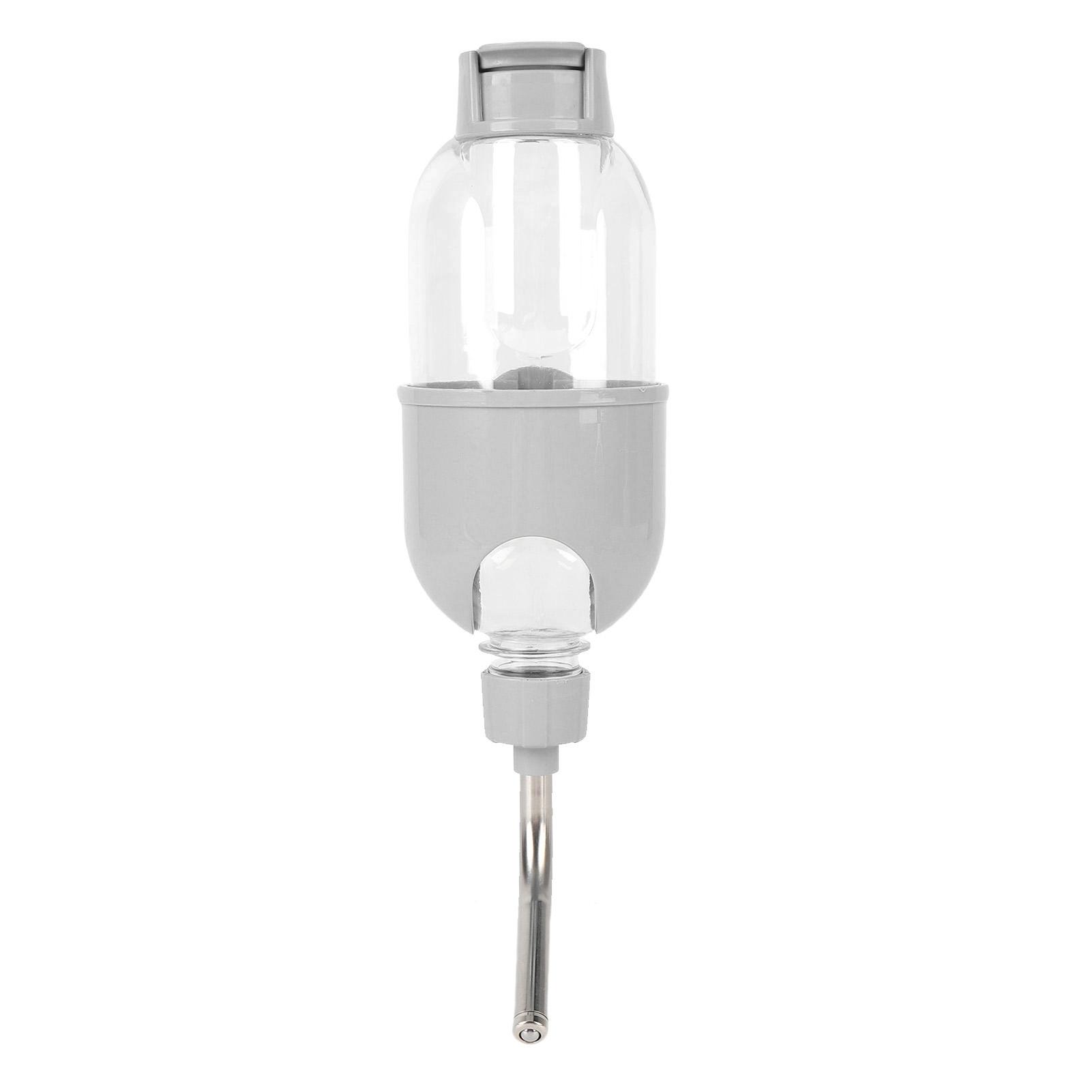 Hanging Dog Water Bottle Plastic Large Capacity Double Bead Design Cage Crate Hanging Water Dispenser for Puppy Cat