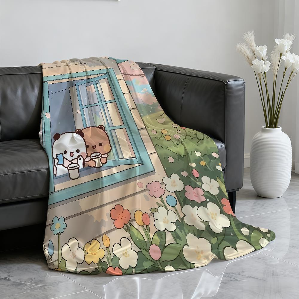 Cartoon D DUDU B BUBU Cute Blanket For Soft Throw Blanket for Picnic Bed Sofa Home Bedroom Cozy Warm Comfortable