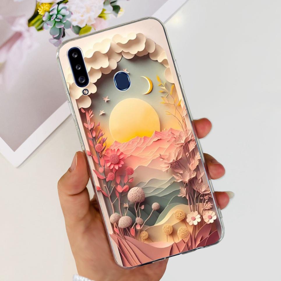 For Samsung Galaxy A20s A20 A20e Case Back Cover Cartoon Cool Style Animals Girly Soft TPU Silicone Bumper A202F A205F A207F