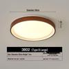 Mid-Century Ultra-Thin Walnut Grain Ceiling Light for Living Room & Bedroom