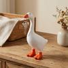 Cute Goose Figurines Key Hanger Funny Dumb Goose Key Holding Figurine  Birthday Gift
