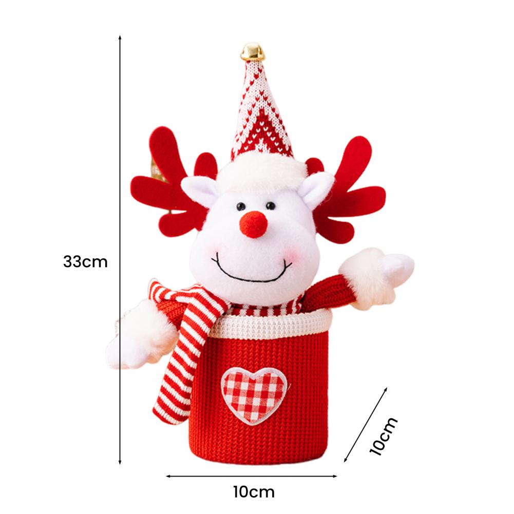 Weihnachts-Süßigkeitenbox Gestrickter Weihnachtsmann Schneemann Puppe Weihnachtsgeschenkbox Keks Leckerli Snack Süßigkeitenbehälter Weihnachten navidad 2025