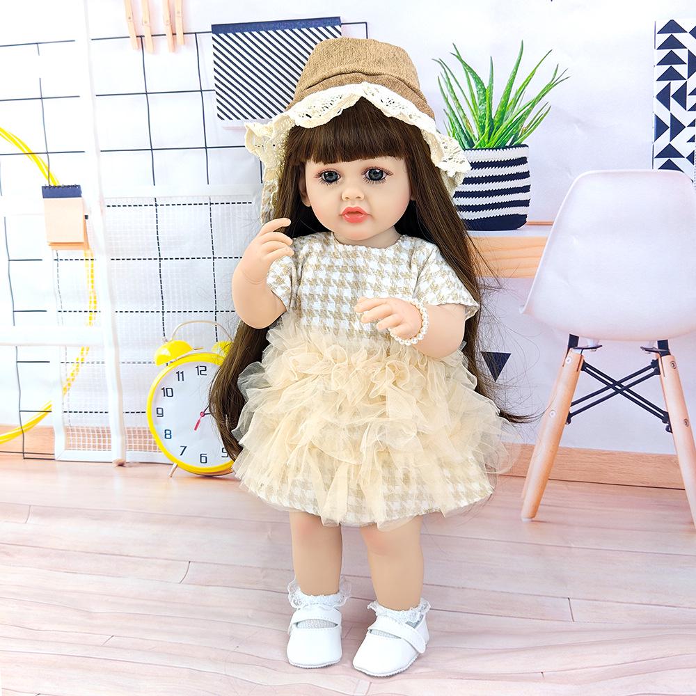 55cm Reborn Vinyl Baby Doll Simulation – Children's Playhouse Toy