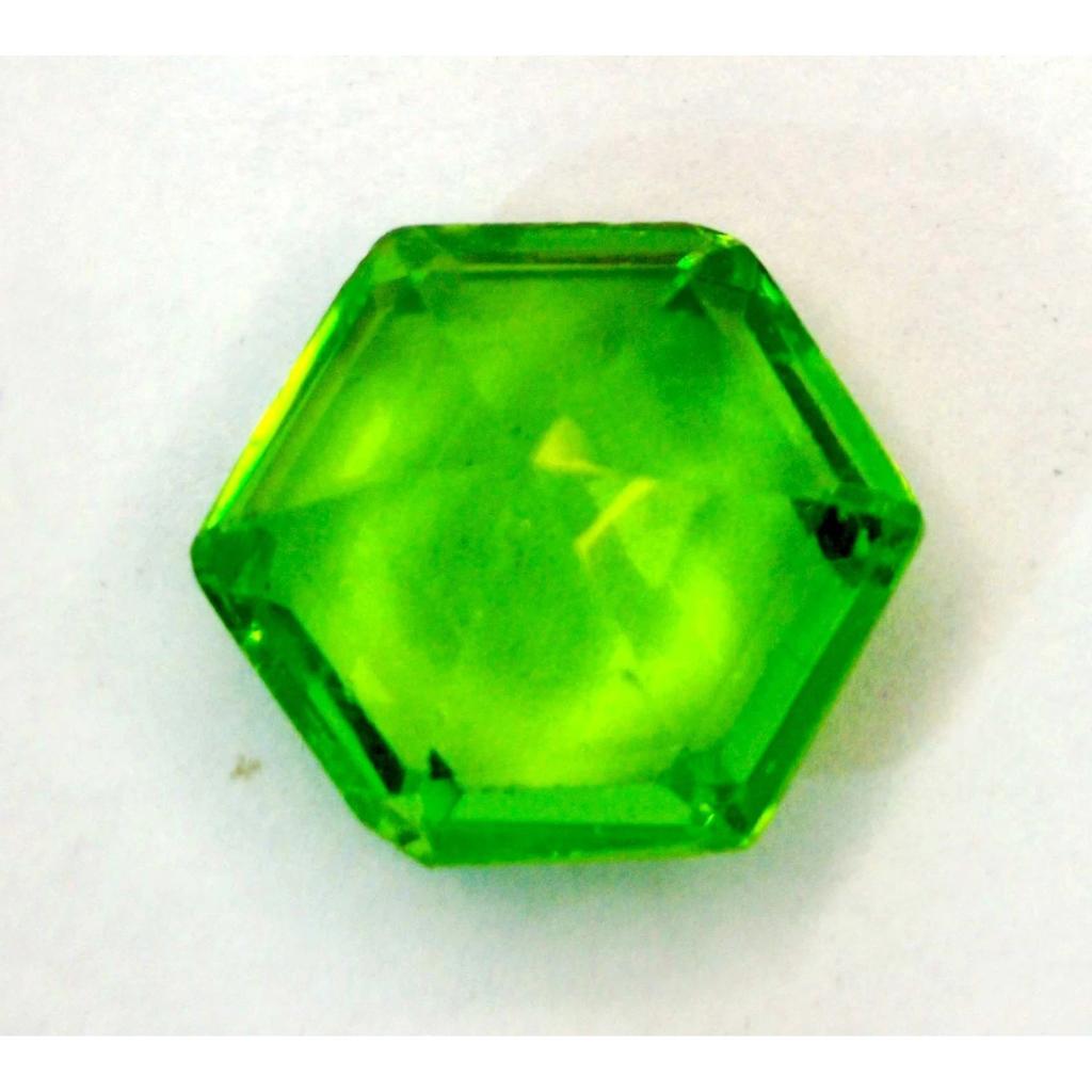 Green Peridot Natural 11-13 Ct Hexagon Cut Beautiful Loose Gemstone