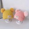 Winter Children Warm Baby Knitted Hats With Pompom Kids Knit Beanie Hats Solid Color Children's Hat For Boys Girls Accessories
