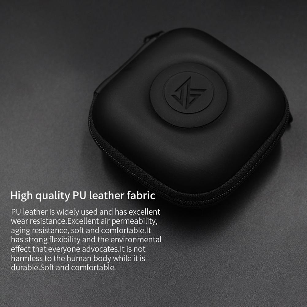 PU Case Bag Carrying Case Pressure Shock Absorption Protable Case Anti-scratch Headphones Box Bag Travel Small Pocket for IEM KZ