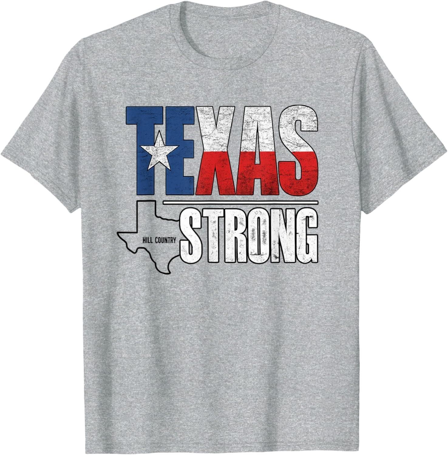 Kerr County Strong Hope Strength Community Texas Strong Hear Unisex T-Shirt M