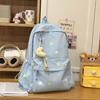Schoolbag1011 Korean Version Ins Girl Backpack Polka Dot Cute Backpack Japanese Small Fresh Student Junior High School Schoolbag Girl