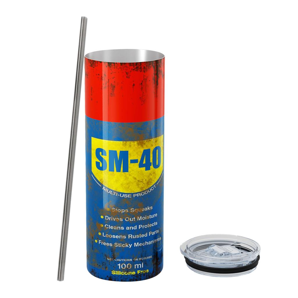 20oz Termoska se slámkou Nerezová ocel 304 Izolovaný Tumbler, Opakovaně použitelná láhev na vodu, Pro řidiče do auta, Cestovní vakuová kávová termoska na ven