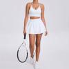 Sports Suit Women's Fashion Outdoor Bra Skirt Running Workout Outfit Suit Yoga Nude Feel Tennis Suit Two-piece Set Women