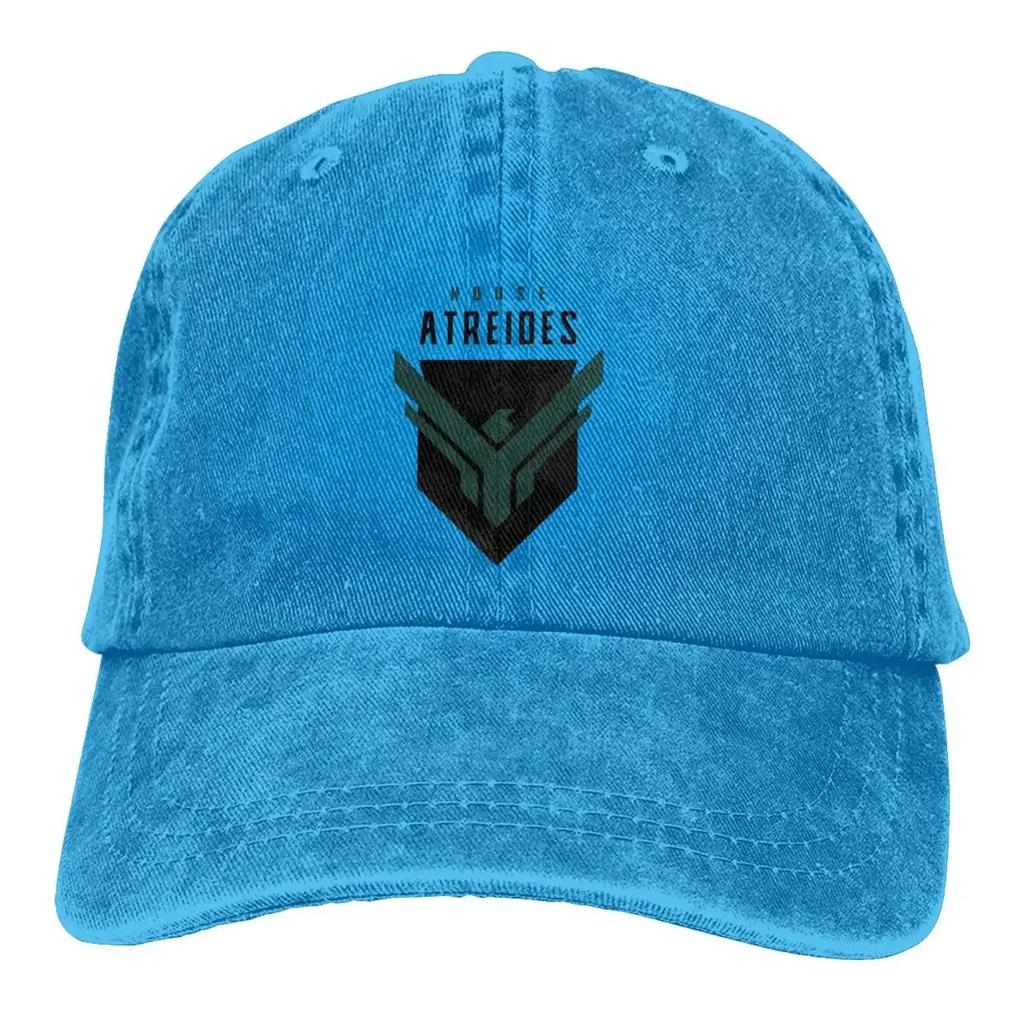 Kapelusze kowbojskie w czystym kolorze Dom Atrydów postarzana odznaka damski kapelusz wizjer przeciwsłoneczny czapki baseballowe film Diuna czapka typu trucker z daszkiem czapka taty