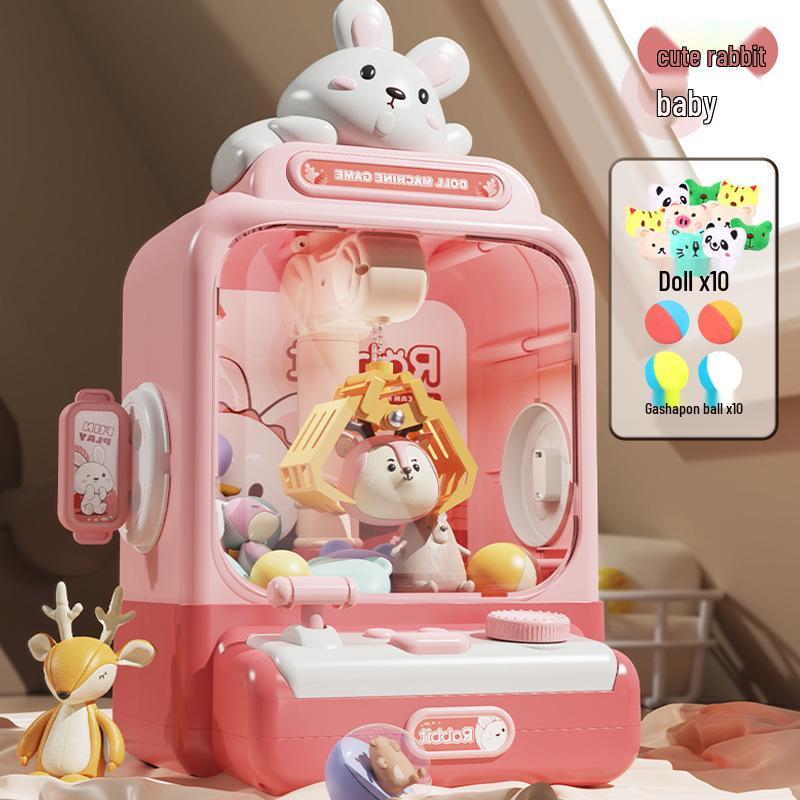 Mini Claw Machine for Kids - Grab Plush Toys & Gashapon