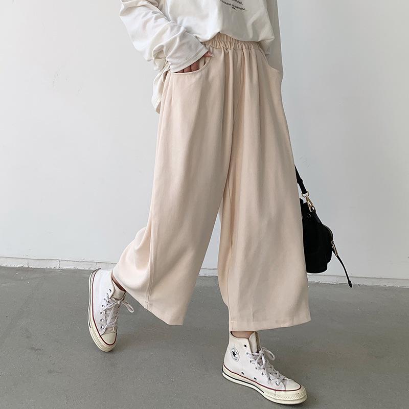 Dámské ležérní banánové kalhoty plus size - Jarní kolekce 2023, Volný devítibodový styl harémového typu se širokými nohavicemi