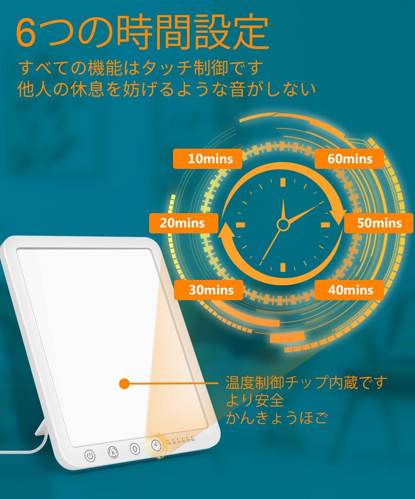 Sotipevs High-Intensity, UV-Free, 15,000 Lux Adjustable Brightness Bedside Lamp with Adjustable Color Temperature and Brightness for Office Use, Jet