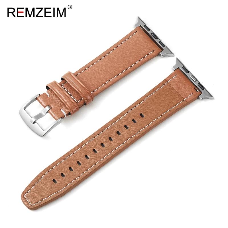 Business Leather Watch Band for Apple Watch Series 1-10 SE Ultra Men's Replacement Strap Fits 49/46/45/44mm and 42/41/40/38mm
