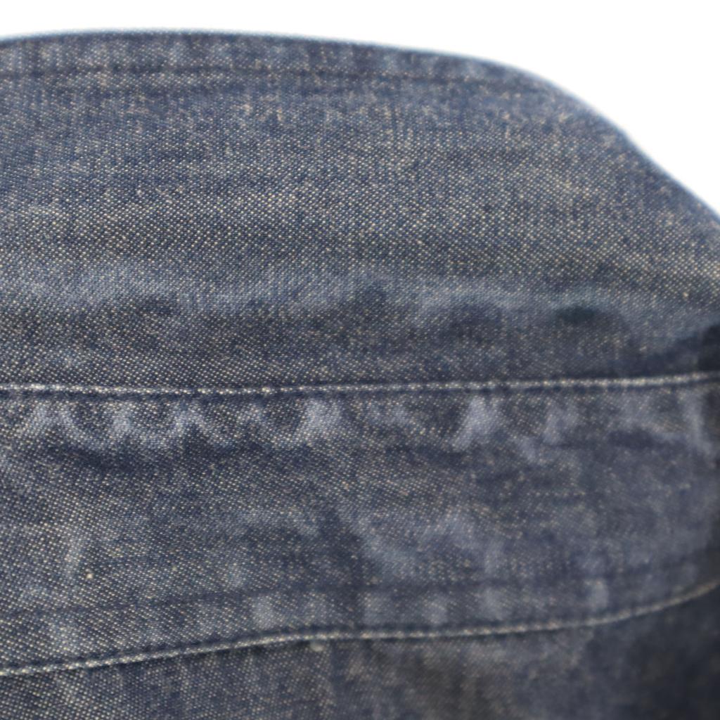 ARMANI JEANS made in Italy Long sleeve Chambray shirt 38 Indigo Women Used