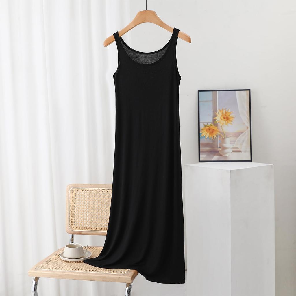 Haut Débardeur sans Manches Col Rond Mode Femme Couleur Décontracté Sous-vêtement Robe d'Intérieur