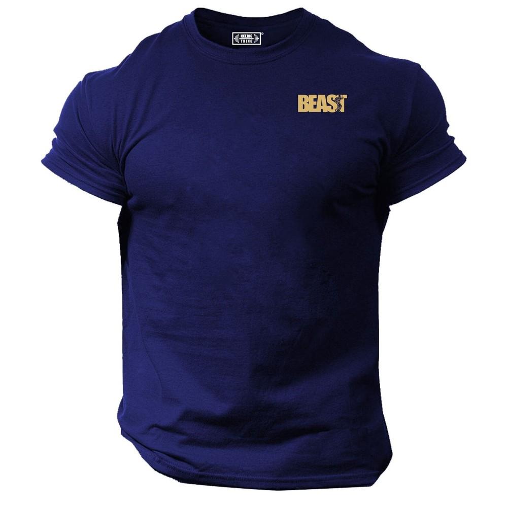 Maglietta Beast Tasca Abbigliamento Palestra Muscoli Bodybuilding Allenamento Workout Mma Top