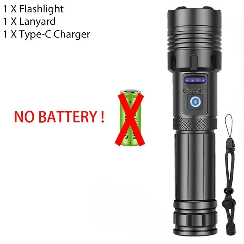 Super XHP120 Powerful Led Flashlight XHP90 High Power Torch Light Rechargeable Tactical Flashlight 18650 Usb Camping Lamp