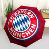 Bayern Munich Crest Compact Travel Automatic Umbrella Sturdy 8-Rib Shaft Foldable Design All-Season Travel Fashion Lovers
