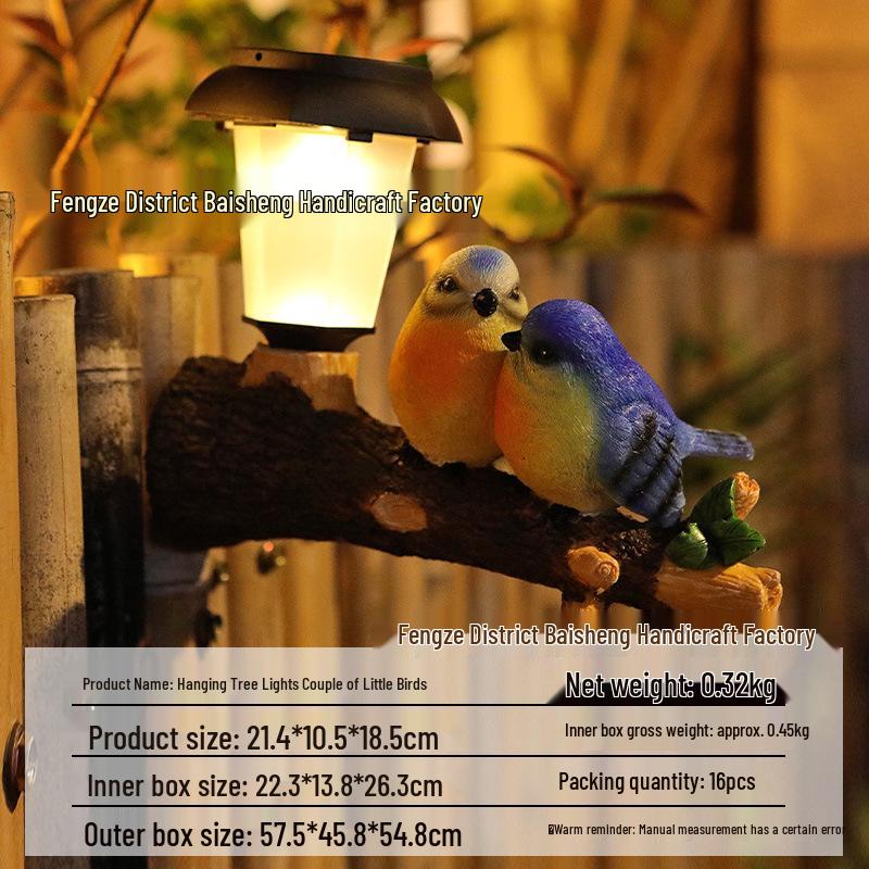 Solar LED Courtyard Lights: Tree Hanging Koala, Owl, and Parrot Garden Ornaments