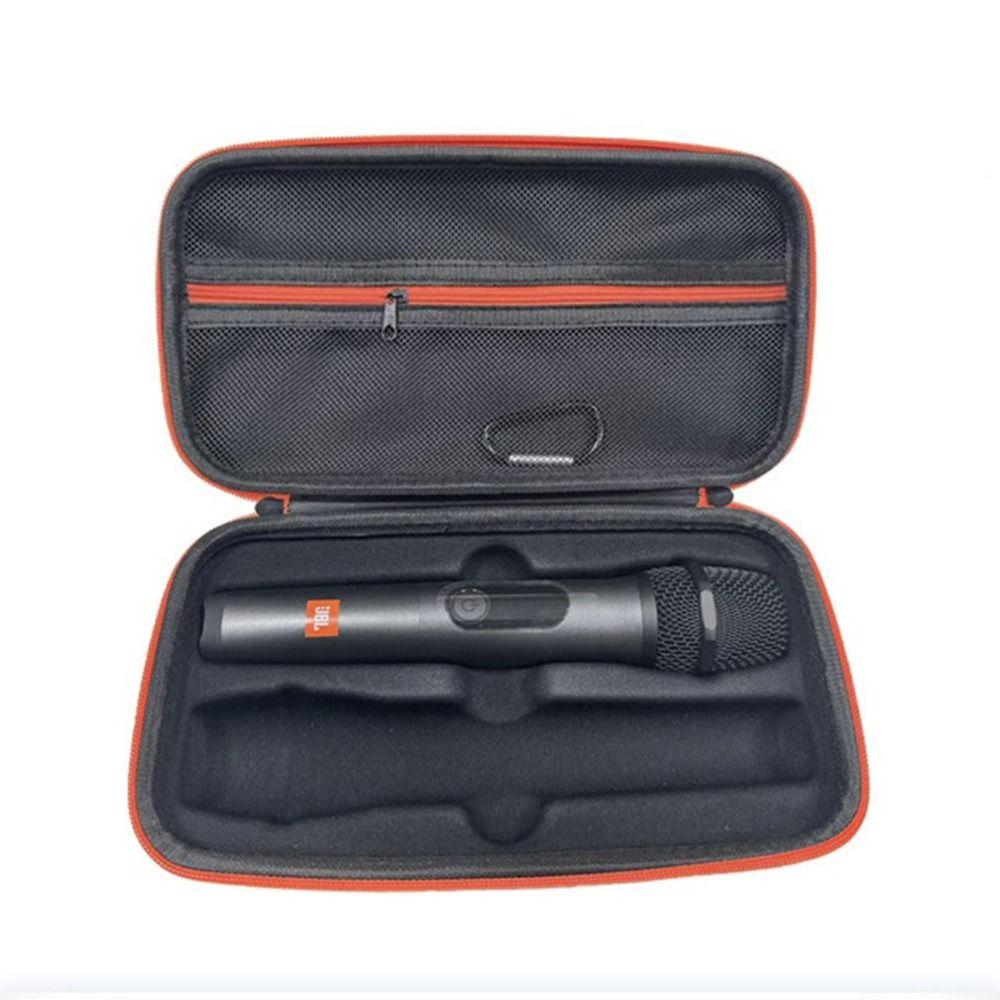 Handheld Microphone Case Hard Shell Wireless Microphone Organizer for JBL Singing Karaoke