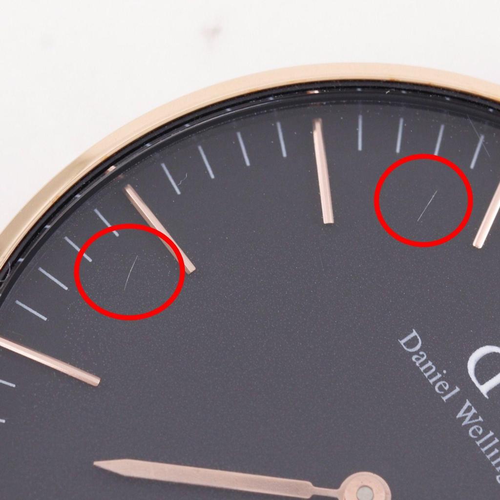 Used [Daniel Wellington] Daniel Wellington DW00100140 Stainless Steel x Leather Gold Quartz Analog Display Men's Brown Dial Watch