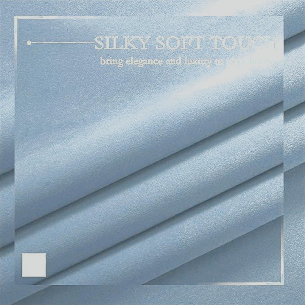 Velvet Luxury Curtains for Living Room Blue Color Window Blackout Bedroom Thick Villa Door Drapes Cortinas Room Divider Cloth