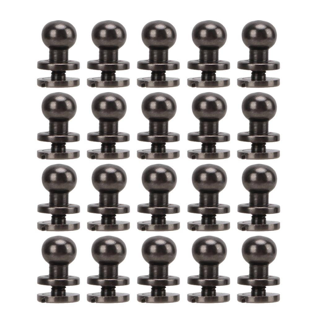 20set Brass Rivets Rust Resistance Round Head Screws Accessories for Handbags Shoes