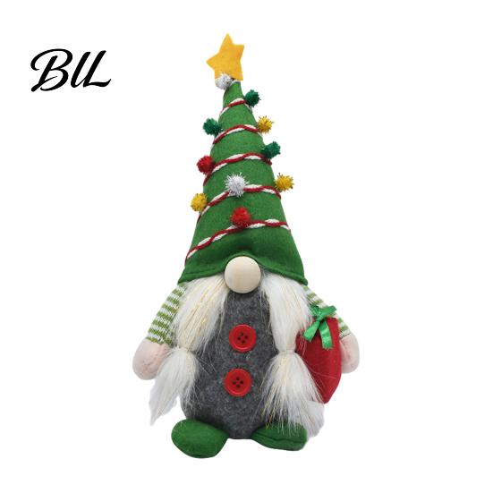 Snowflake Pattern Holiday Decor Christmas Gnome Plush Figurines, Faceless Santa Stuffed Cloth Dolls, Festive Home Accents Scandinavian Elf Tabletop