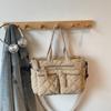 Women's Shoulder Bag, Large-Capacity Casual Multifunctial Commuter Handbag, Versatile Diamd Quilted Design Crossbody Bag