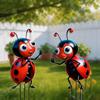 Decoración Única de Insectos Acrílicos Adornos Divertidos Decoración de Jardín Exterior Decoración Plana 2D para Maceta Maceta