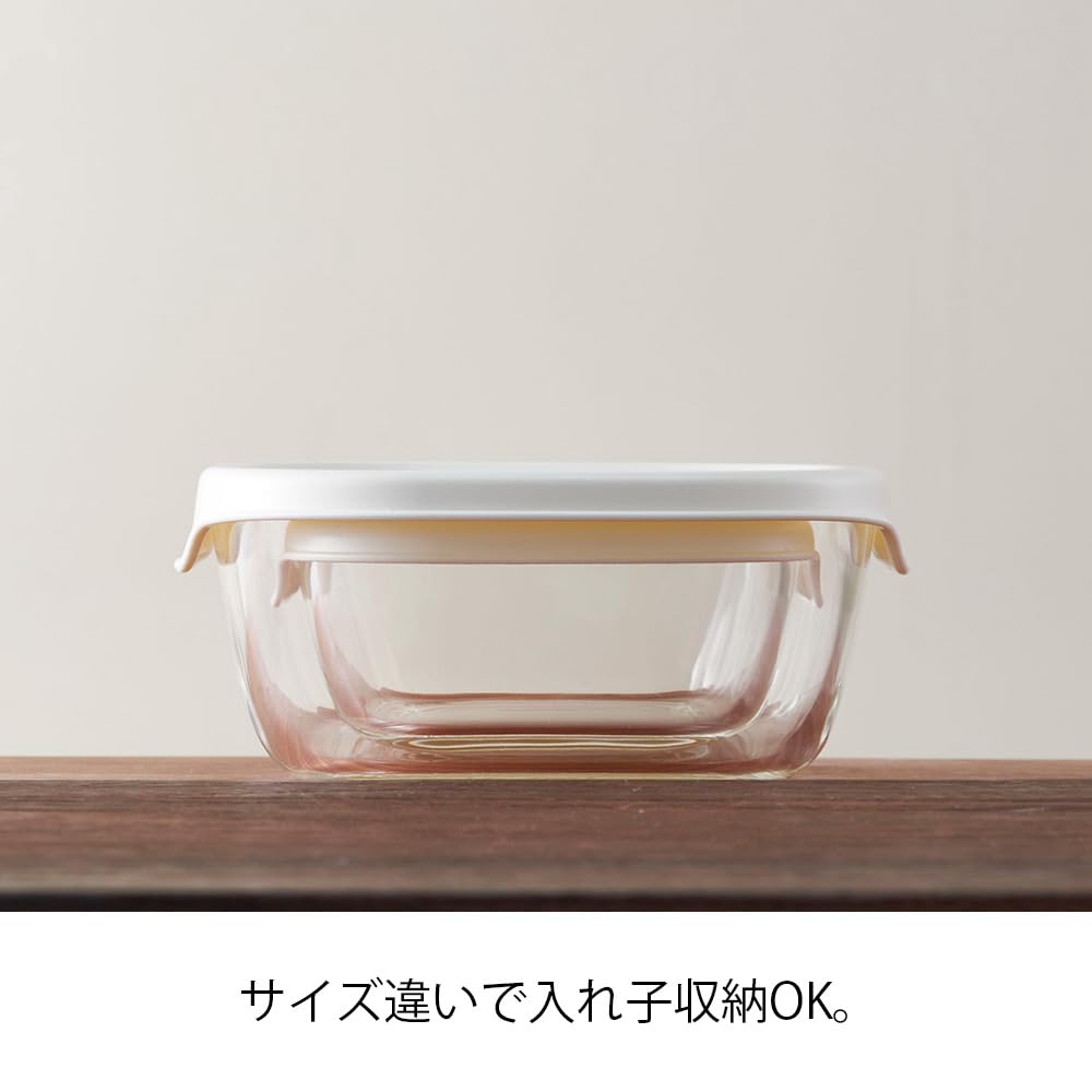 Hario Tepelně odolná skleněná nádoba Made in Japan White KST-2012-OW 3 kusy