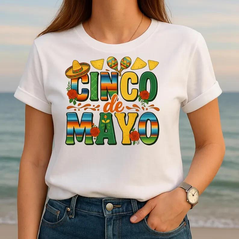 Cinco De Mayo Svg Gnomes, San Antonio Fiesta Png Design T-Shirt Unisex T-Shirt XXL