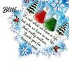 Holiday Window Ornaments Snowflake-Shaped Sea Glass Ornament, Acrylic Christmas Friendship Keepsake, Coastal Inspired Winter Party Tree Hanging