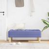 Bench with Cushion Jeans Blue 113 X 57 X 39 Cm Fabric