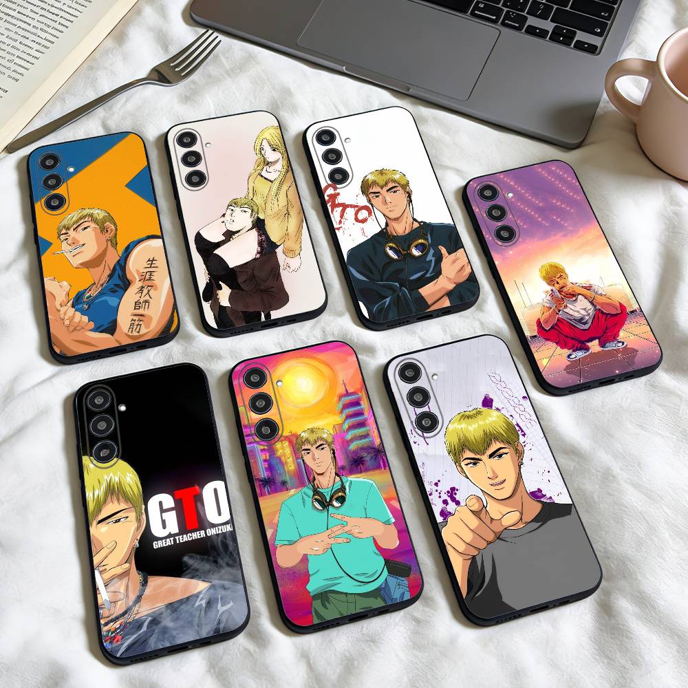 Great T-Teacher Onizukas Anime phone Case For Samsung Galaxy A73,A72,A71,A70,A53,A52,A51,Others Soft Black Shell