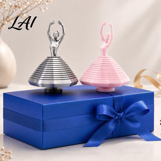 Stress Relief Fidget Toy Ballet Dancer Toy Spinning Ballerina Figurine 3D Printed Desk for Office Home Lovers Gift Anxiety Decor