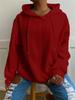European & American Women's Casual Jacquard Loose Hooded Knit Sweatshirt