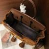 Cute Plush Smiley Crossbody Bag Top Grain Leather With Lamb Wool Fashion Single Shoulder