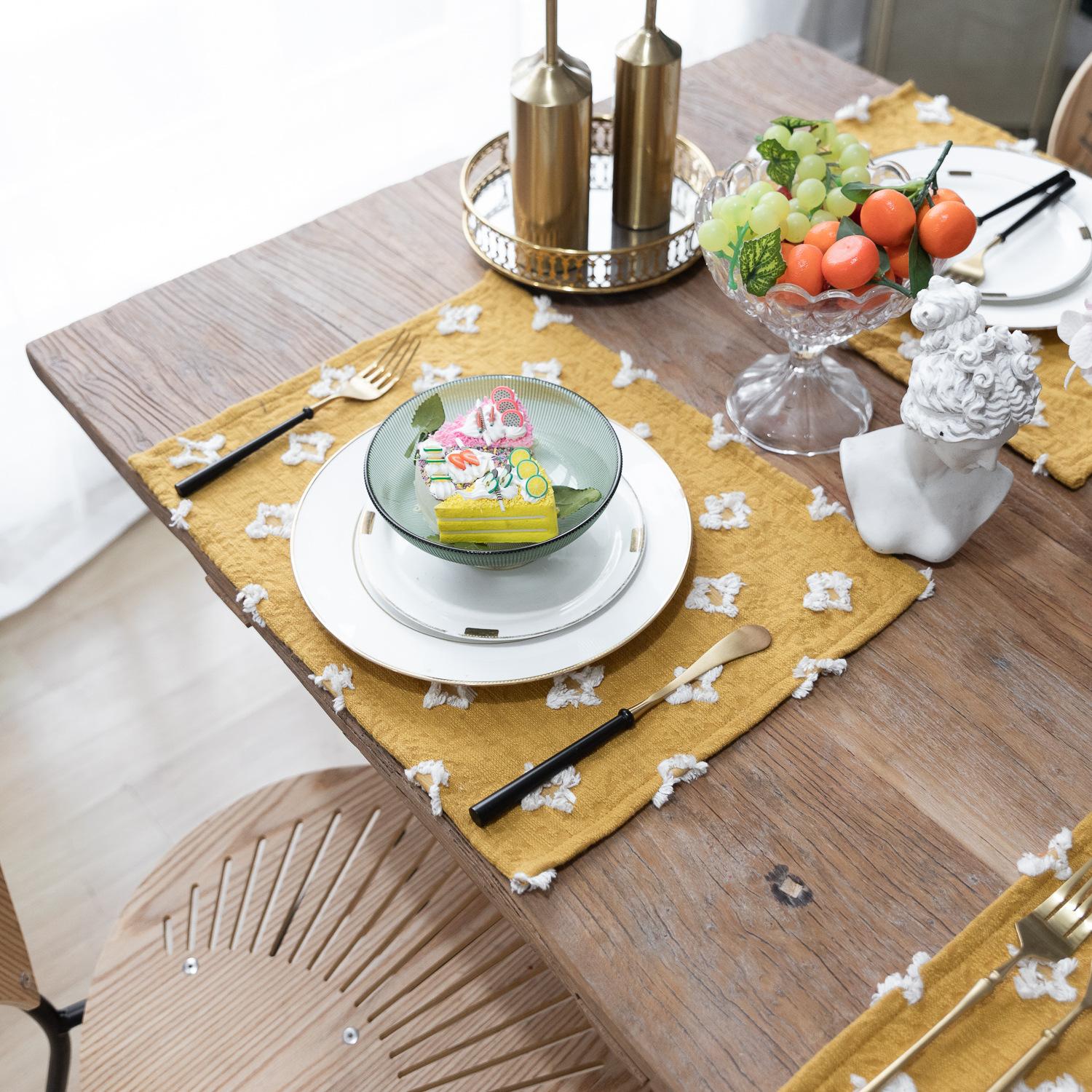 

Салфетки в скандинавском стиле, Роскошные свадебные, Праздничные, Высококлассные декоративные подставки на стол, Подставки под бокалы, Ресторанная скатерть, Западные обеденные подставки 30*45cm