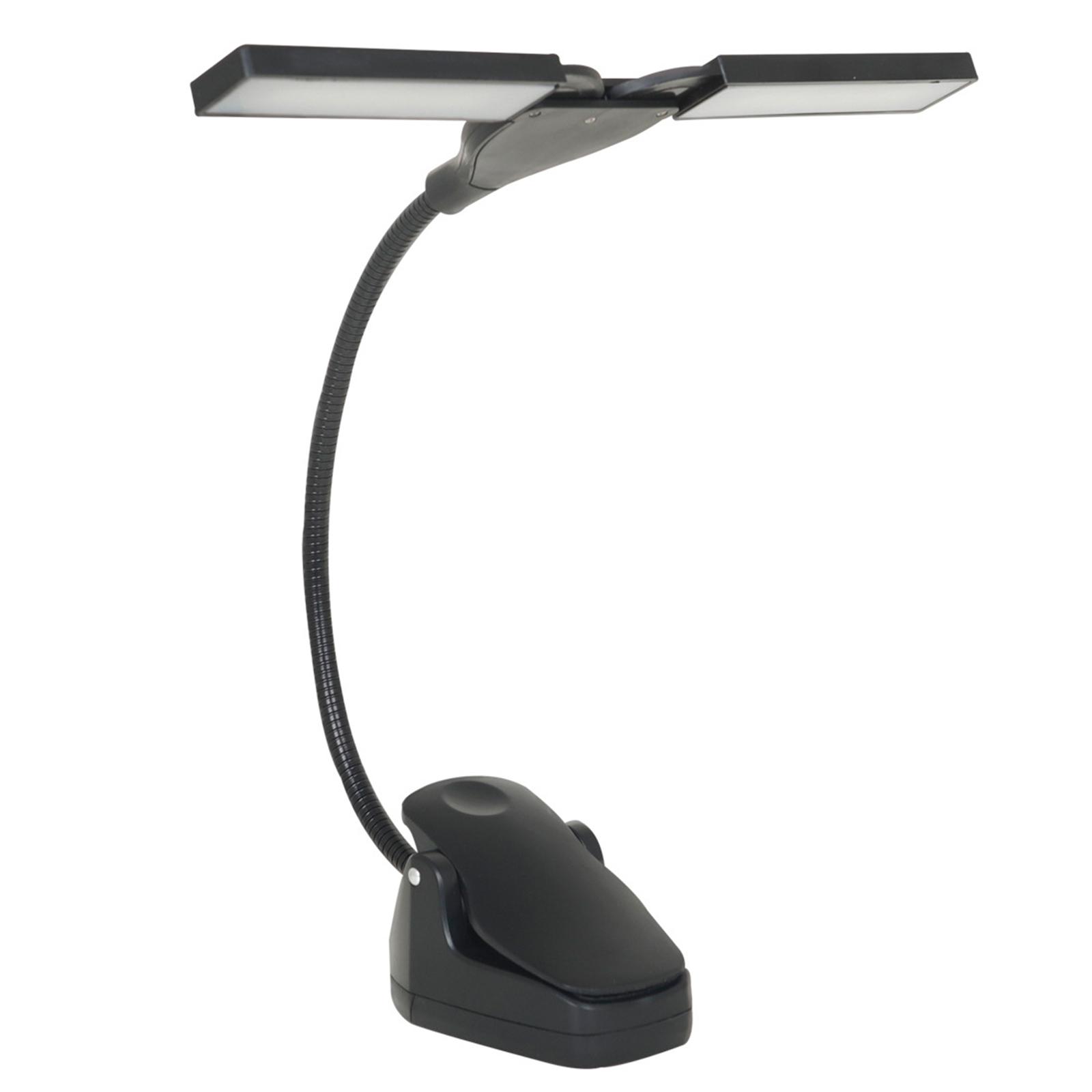

Flexible LED Music Stand Light USB Battery Operated Book Light Eye-Cared Clip on Light Perfect for Reader Music Stand