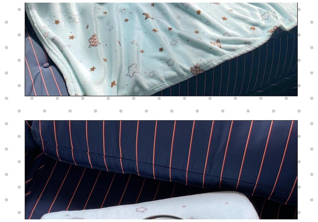 Korean Style All-Season Thin Nap Blanket for Sofa & Office