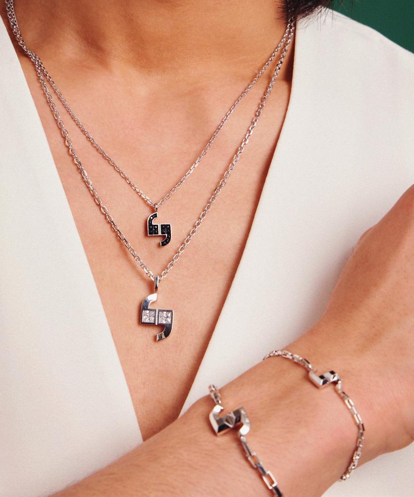 Valik [925 Silver] No.08 Signature Square Necklace [L]